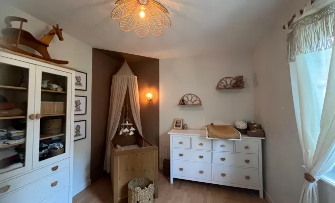 Aménagement d'une chambre pour bébé à Saint Maurice de Gourdans_Ain, Villefranche-sur-Saône, Paprika Architectures