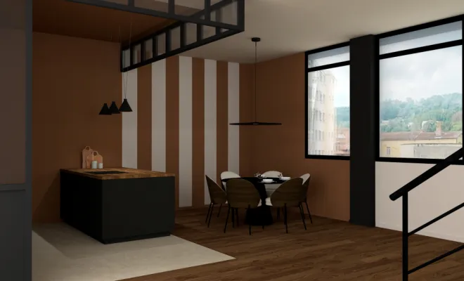 Réaménagement d'un appartement avec toit terrasse à Lyon 9, Villefranche-sur-Saône, Paprika Architectures